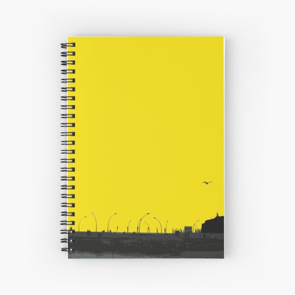 sunset lamp posts Spiral Notebook