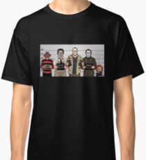 Horror Collage Funny Killer Mugshot Classic T-Shirt