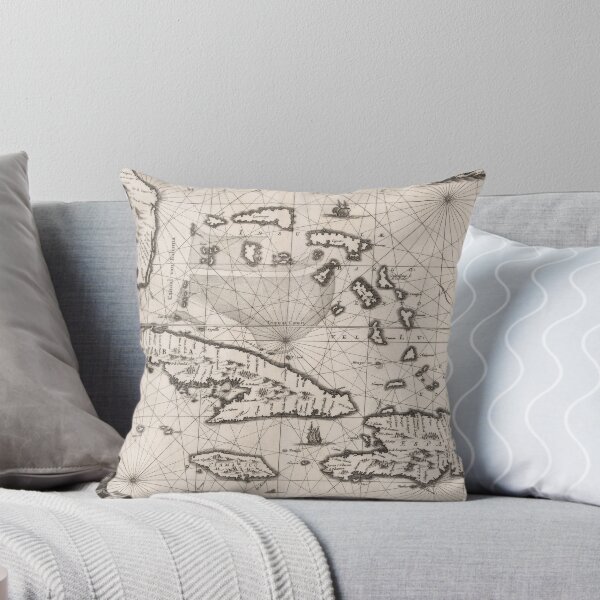 Item preview, Vintage Map of The Caribbean (1650) designed and sold by BravuraMedia.