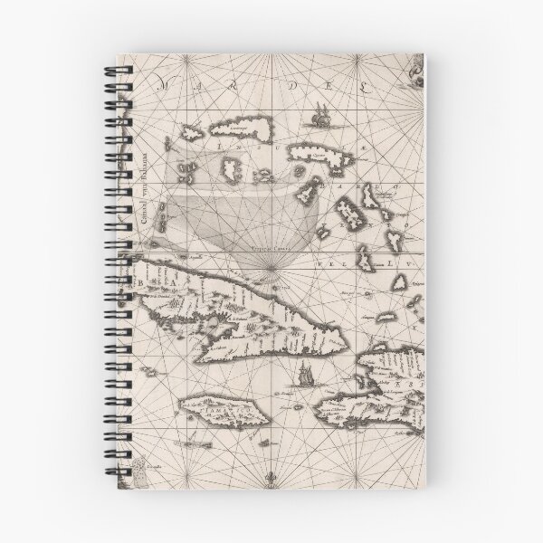 Item preview, Vintage Map of The Caribbean (1650) designed and sold by BravuraMedia.