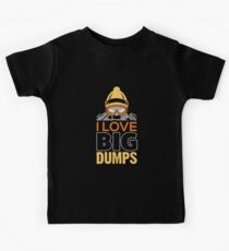 Snowboarden | Ich liebe Big Dumps Lustiger Snowboarder Kinder T-Shirt