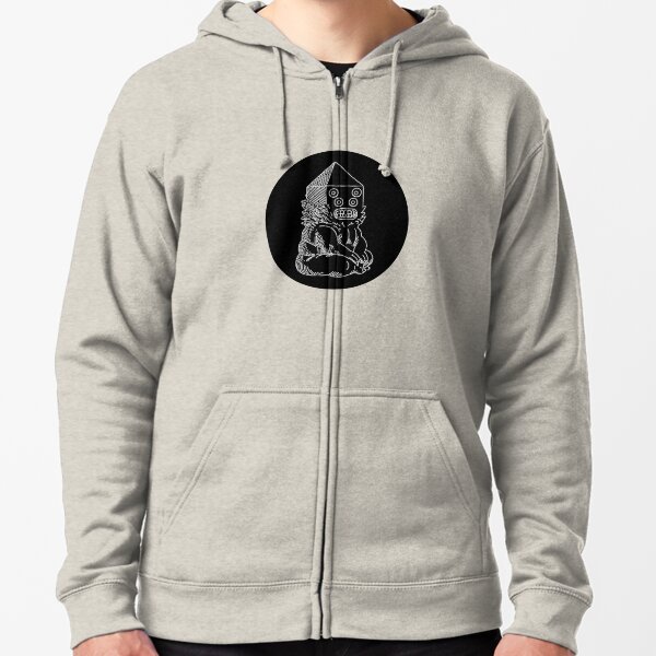 GOLB - white Zipped Hoodie