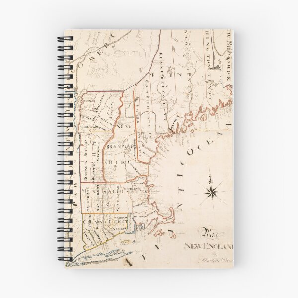 Item preview, Vintage Map of New England (1830) designed and sold by BravuraMedia.