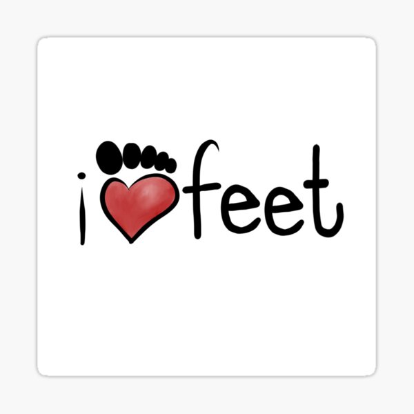Item preview, I love feet designed and sold by juprob.