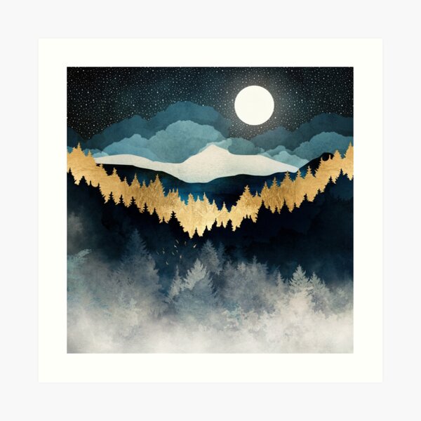 Indigo Night Art Print