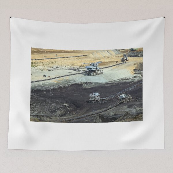 Item preview, open pit coal mine with heavy machinery designed and sold by goceris.