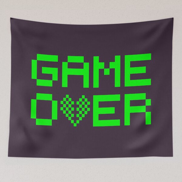 Item preview, Pixel Game Over Green designed and sold by leen12 Art Designs Prints.
