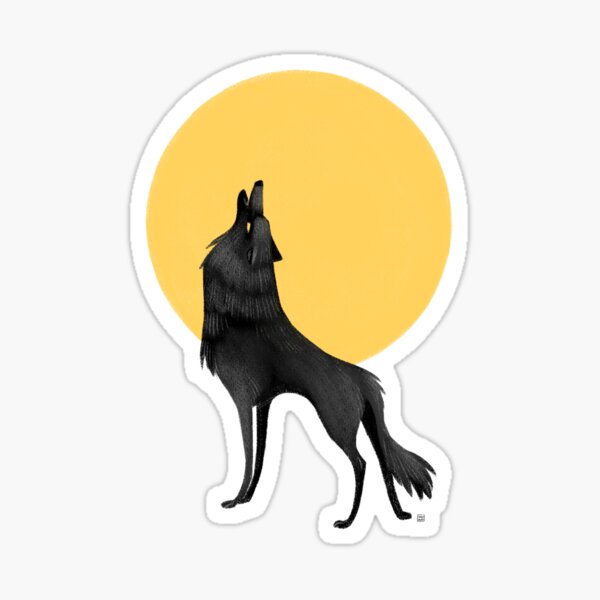 Howling Wolf Sticker