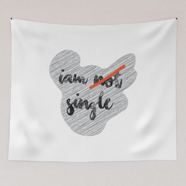 Item preview, i'm not single label, Typography slogan for t shirt  designed and sold by KARTICK DUTTA.
