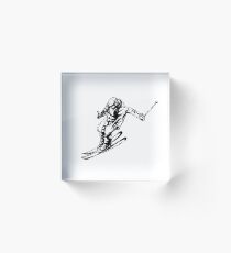 Skier 2 Acrylic Block