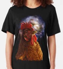 Chicken Galaxy Slim Fit T-Shirt