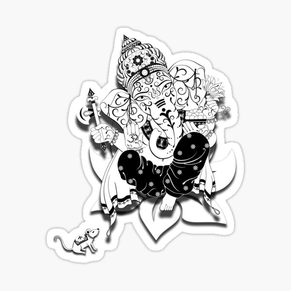 Lord Ganexa / Ganesha - The Obstruction Destroyer Sticker