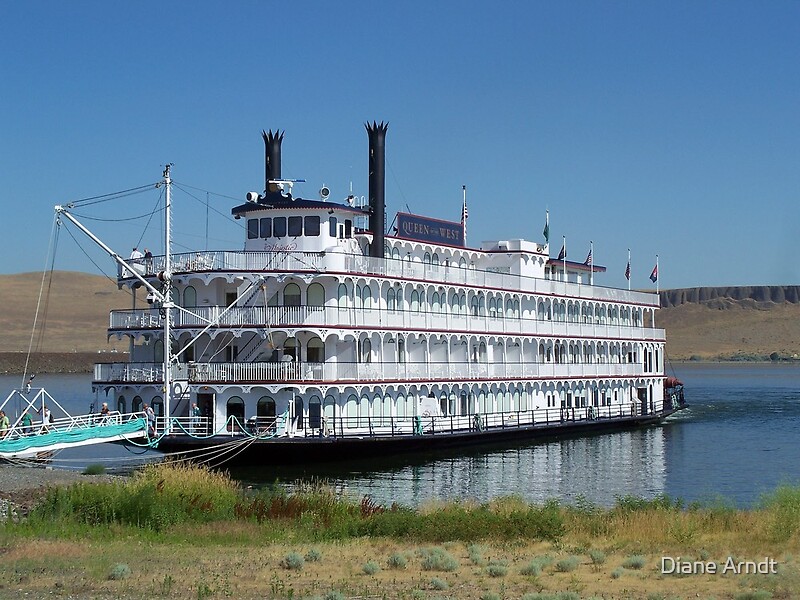 Columbia Riverqueen Of The West Paddle Boat By Diane Arndt