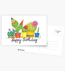 Kaktus Geburtstag Postkarten