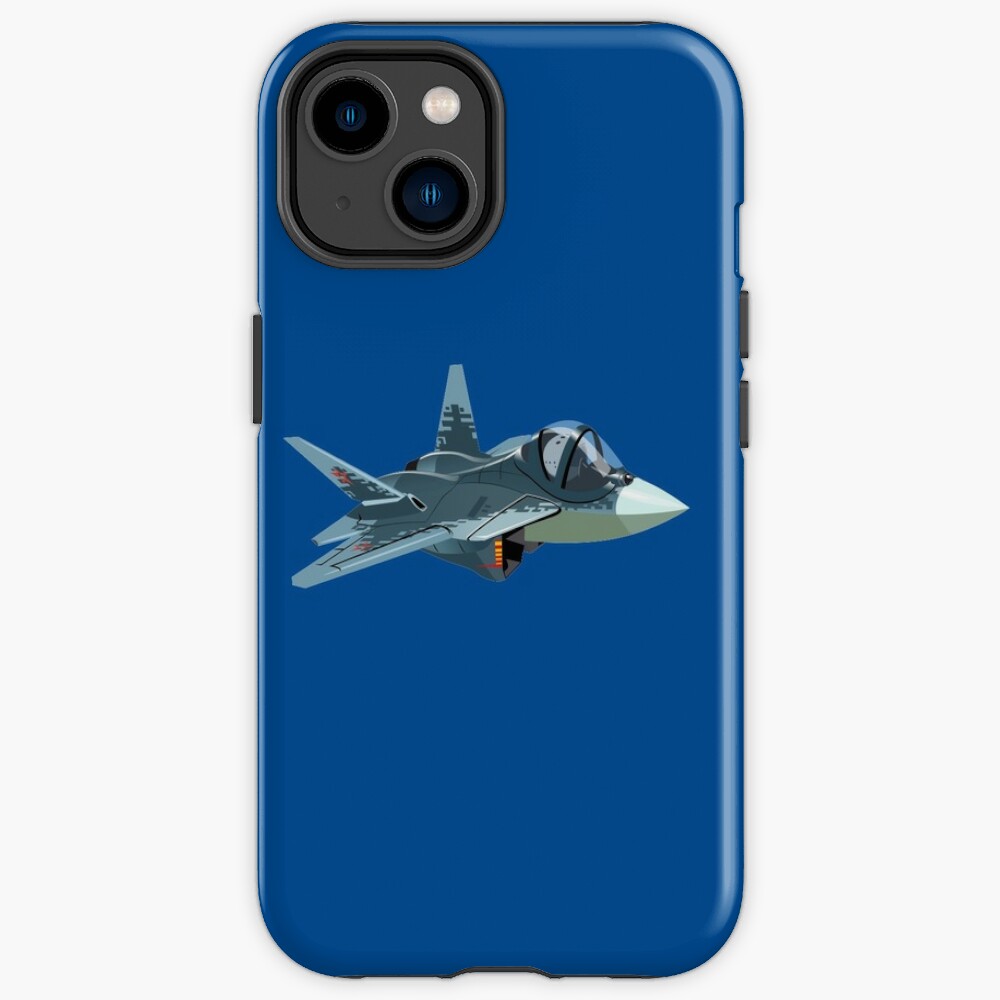 Cartoon Military Stealth Jet Fighter Plane Isolated