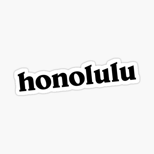 Honolulu Sticker