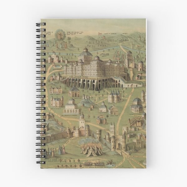 Item preview, Vintage Pictorial Map of Jerusalem Israel (1871) designed and sold by BravuraMedia.