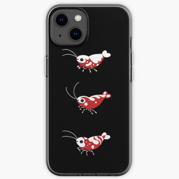Red and blue shrimp iPhone Soft Case