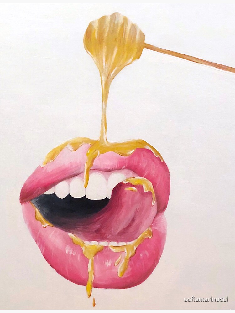 "Honey Drip" Sticker by sofiamarinucci Redbubble