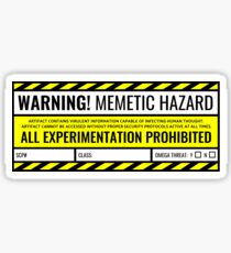 SCP - Memetic Hazard Sticker