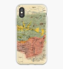 Vintage Geological Map of The Mount Everest Region (1921) iPhone Case
