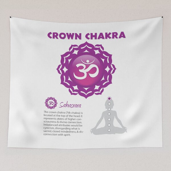 Artikelvorschau, Kronen-Chakra-Poster entworfen und verkauft von serenaking.