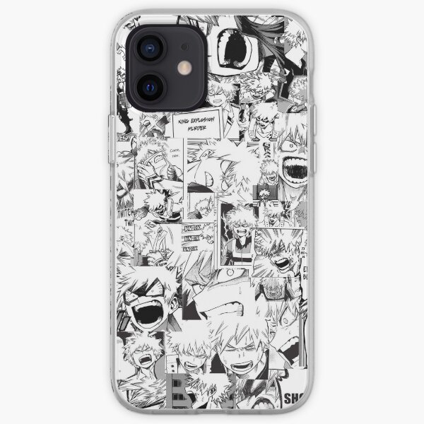 angry bakugou katsuki collage iPhone Soft Case