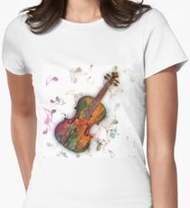 violin Women's Fitted T-Shirt