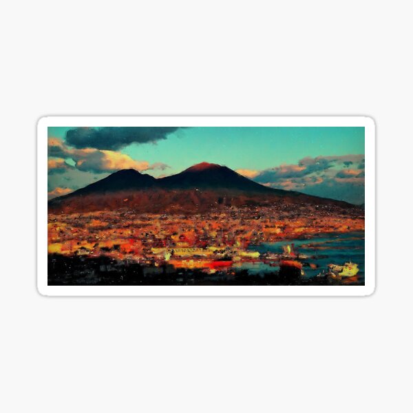 Item preview, Vesuvio, panorama from Naples designed and sold by AM FineArtPrints.