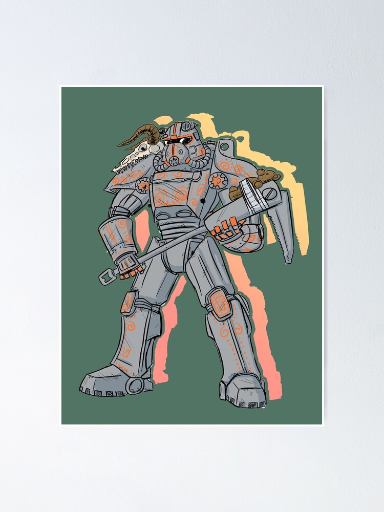 Fallout 3 Enclave Battle Power Armor Gaming  Poster for Sale by