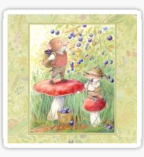 Bilberry Picking Sticker