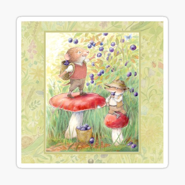 Bilberry Picking Sticker