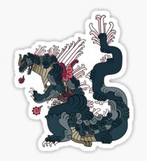 Pegatina Godzilla azteca