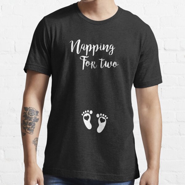 Gray Napping for Two Maternity T-Shirt