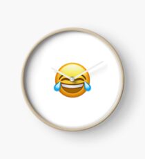 Laughing Crying Emoji (not ironically) Clock