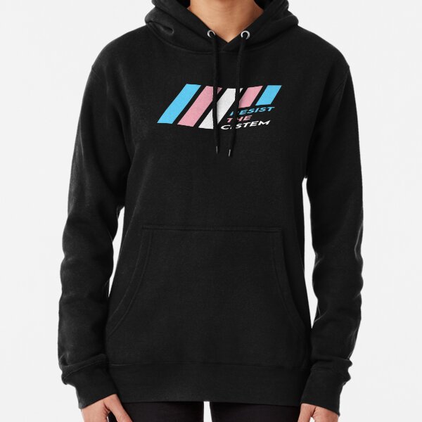 Pride Stripe: Resist The Cistem Pullover Hoodie