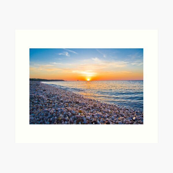 Rocks and Sky - Cedar Beach, Long Island, New York Art Print