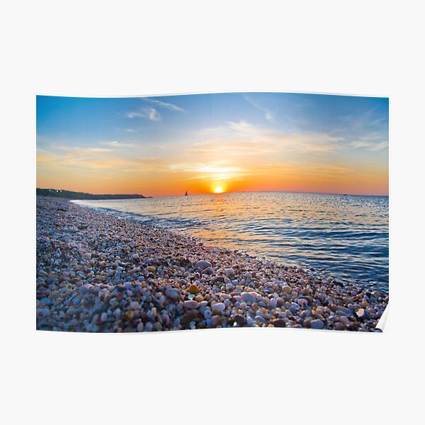 Rocks and Sky - Cedar Beach, Long Island, New York Poster