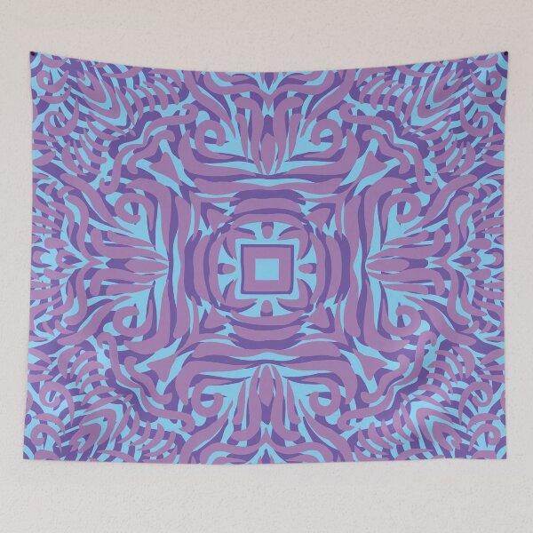 Item preview, Purple, Pink & Pale Blue Swirly Mandala  designed and sold by Mia Harper Design.