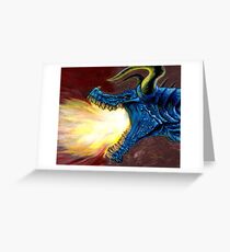 Blue Dragon Greeting Card