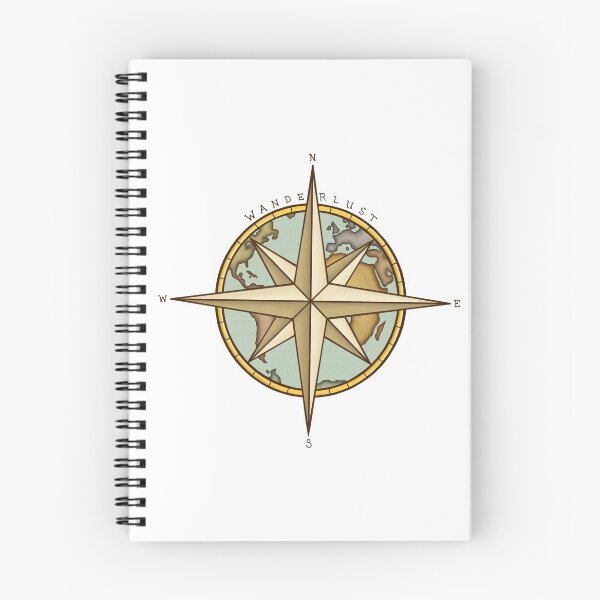 Item preview, Wanderlust Compass & Map designed and sold by rachels1689.