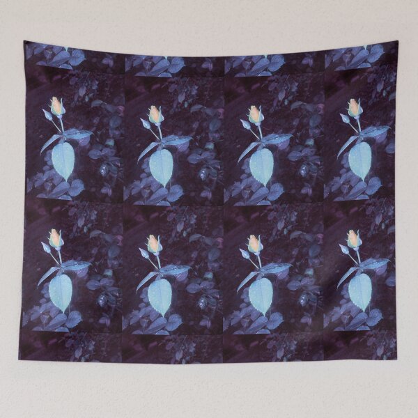 Item preview, rosebuds blue leaves 11/03/18 designed and sold by Shellaqua.