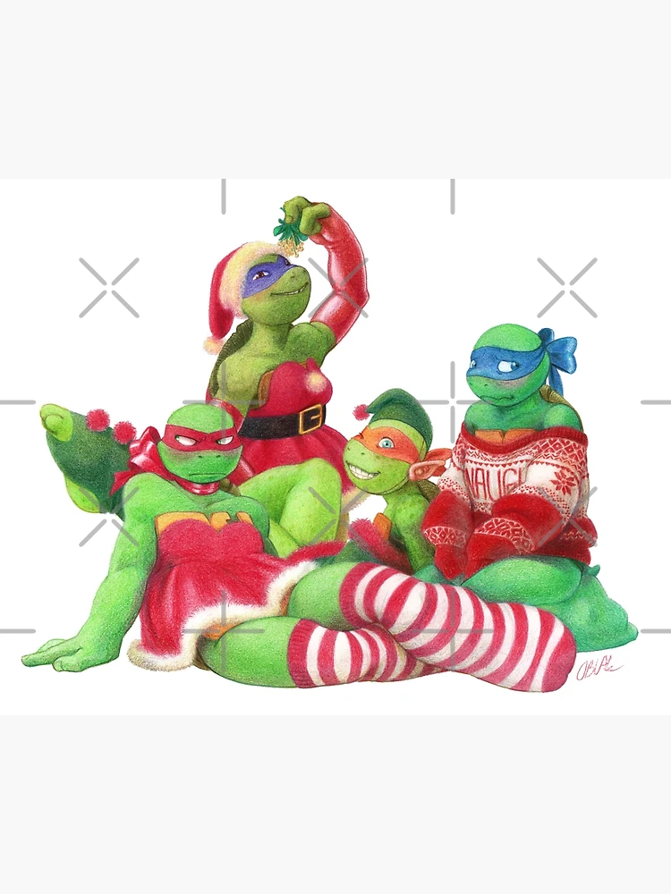 Teenage Mutant Christmas Turtles -- Figures in a Stocking!