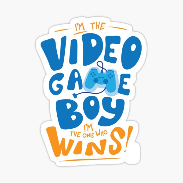 I M The Video Game Boy I M The One Who Wins Game Grumps Sticker By Themanfromskaro Redbubble