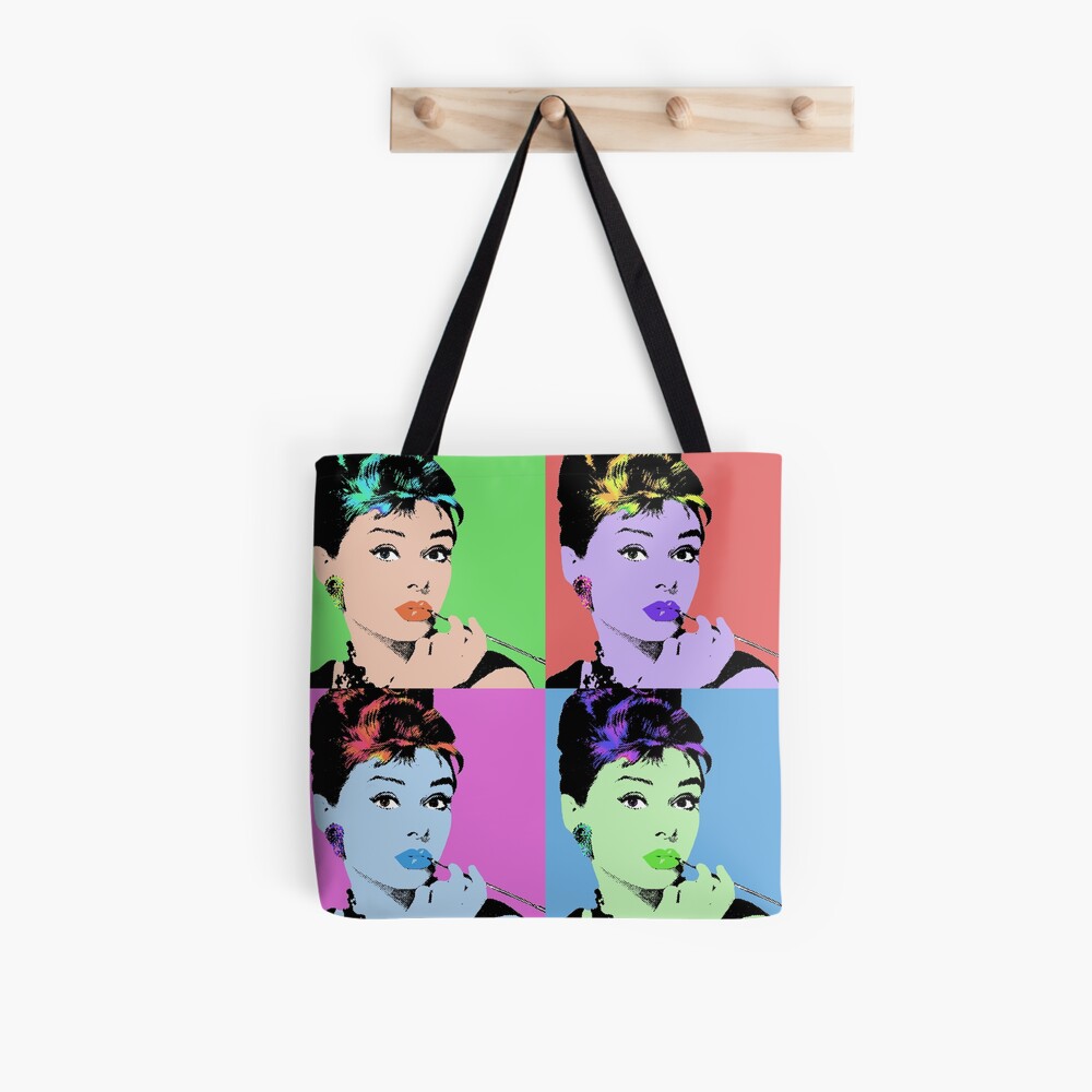 Audrey Hepburn Photo Collage Icon Retro Tote Shoulder Bag Purse Handbag,  White: : Fashion