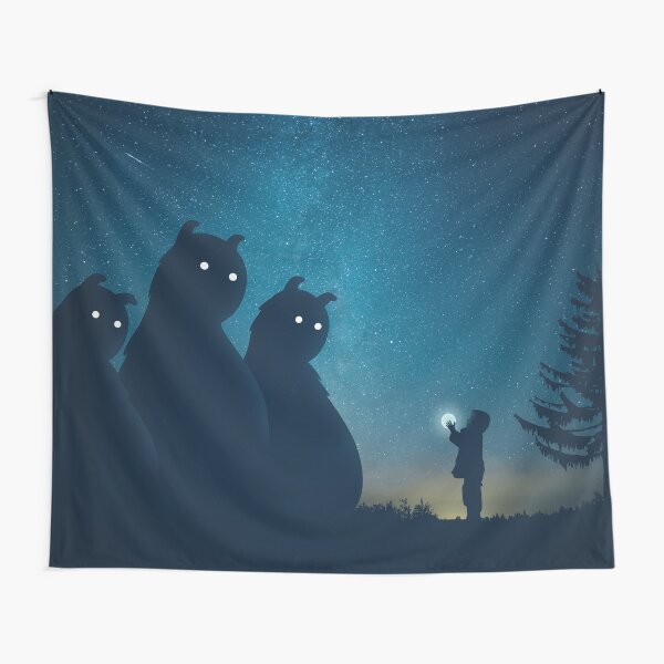 The Gift (blue) Tapestry
