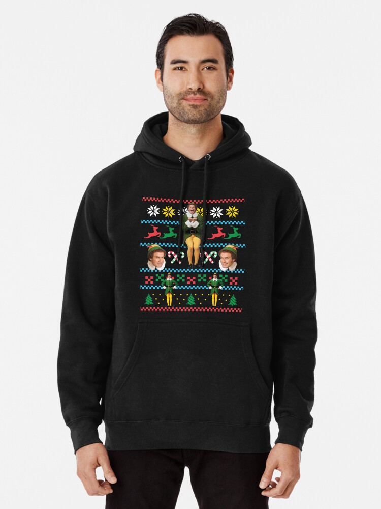ANGRY ELF UGLY XMAS SWEATER