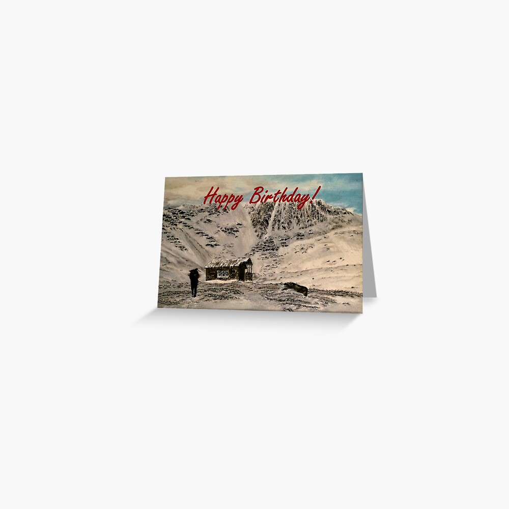 Scottish Highlands Birthday Card Greeting Card