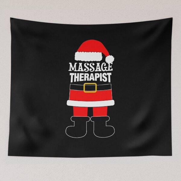 Aperçu de l'œuvre Massothérapeute Mme. Père Noël créée et vendue par customshirtgirl.