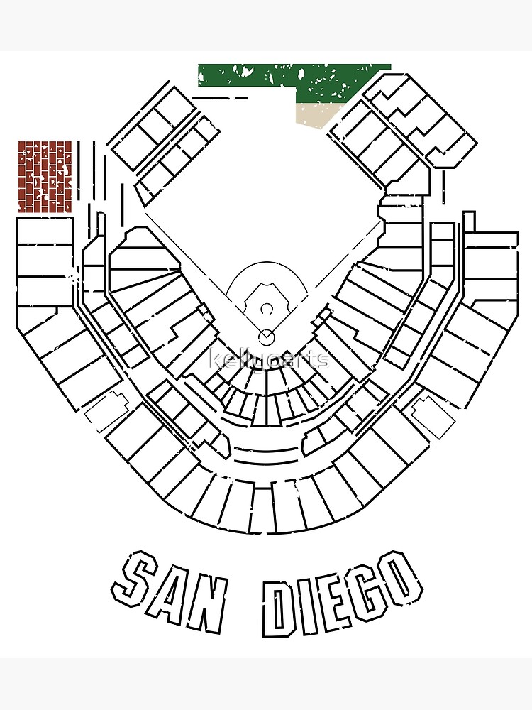 &quot;Petco Park&quot; Poster by kellyoarts Redbubble